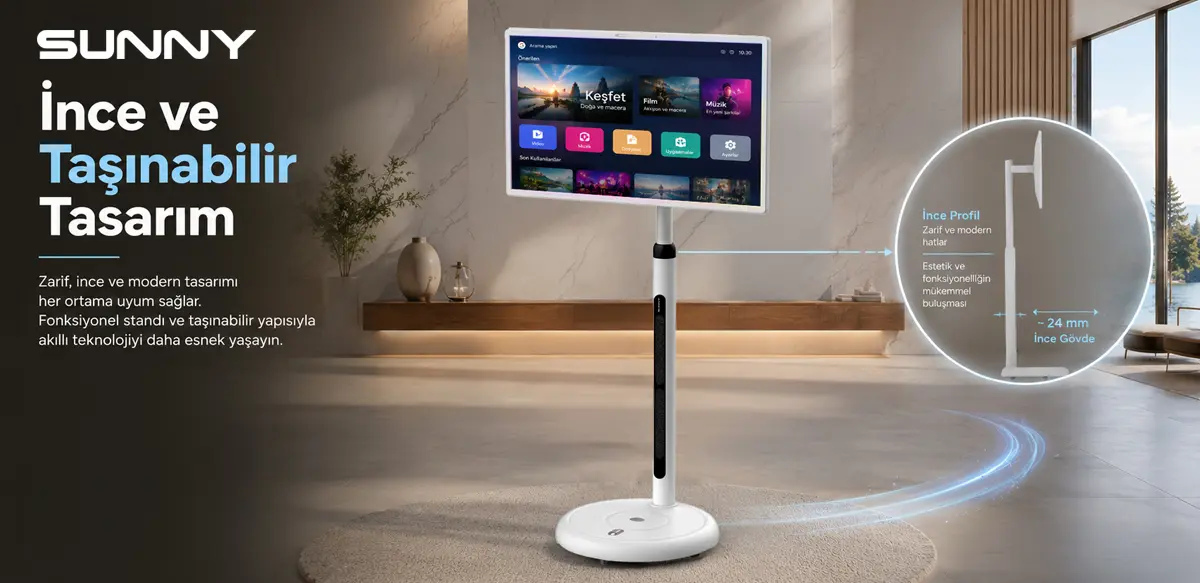 Sunny taşınabilir monitör ev ve eğlence kullanımı