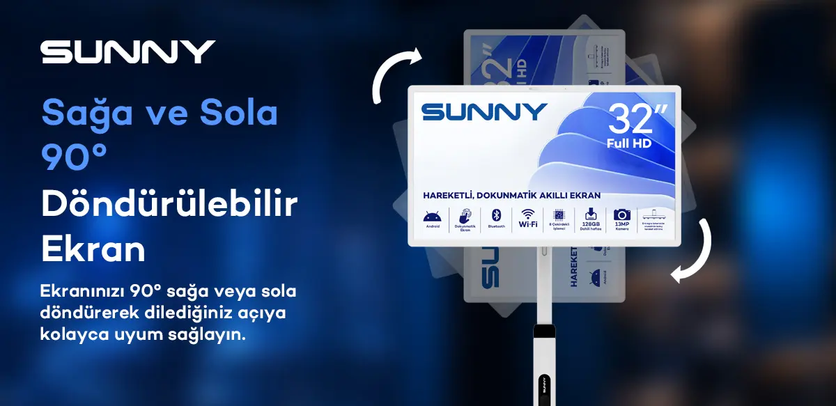 Sunny taşınabilir monitör tekerlekli stand