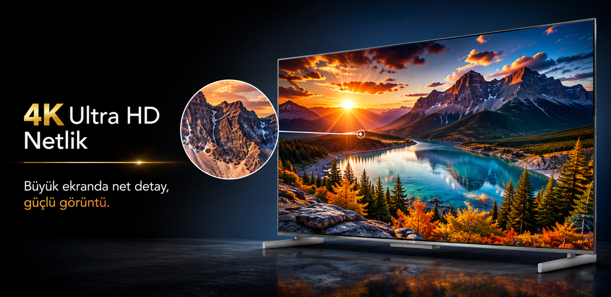 4K Ultra HD çözünürlük ile net detaylar